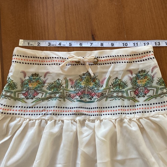 Boutique hi low skirt cream w black stripes small Nwot - Picture 7 of 16